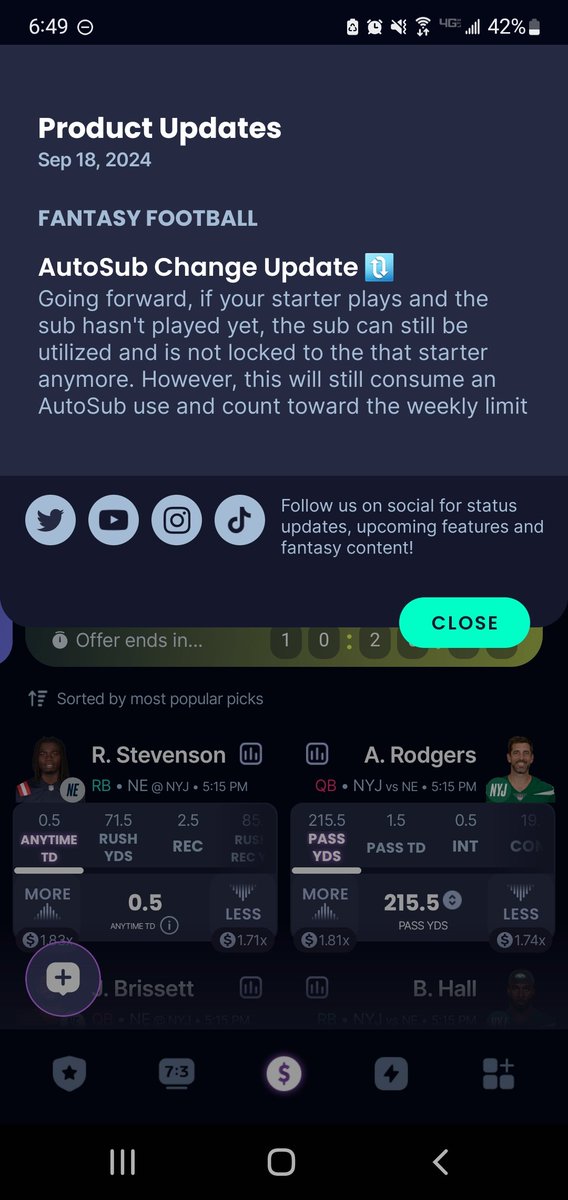 PrimetimeHFS's tweet photo. Come again? 🤔 Can anyone else decipher this or tell me what it applies too? @SleeperHQ, help me out. https://t.co/fH4CAReY3O