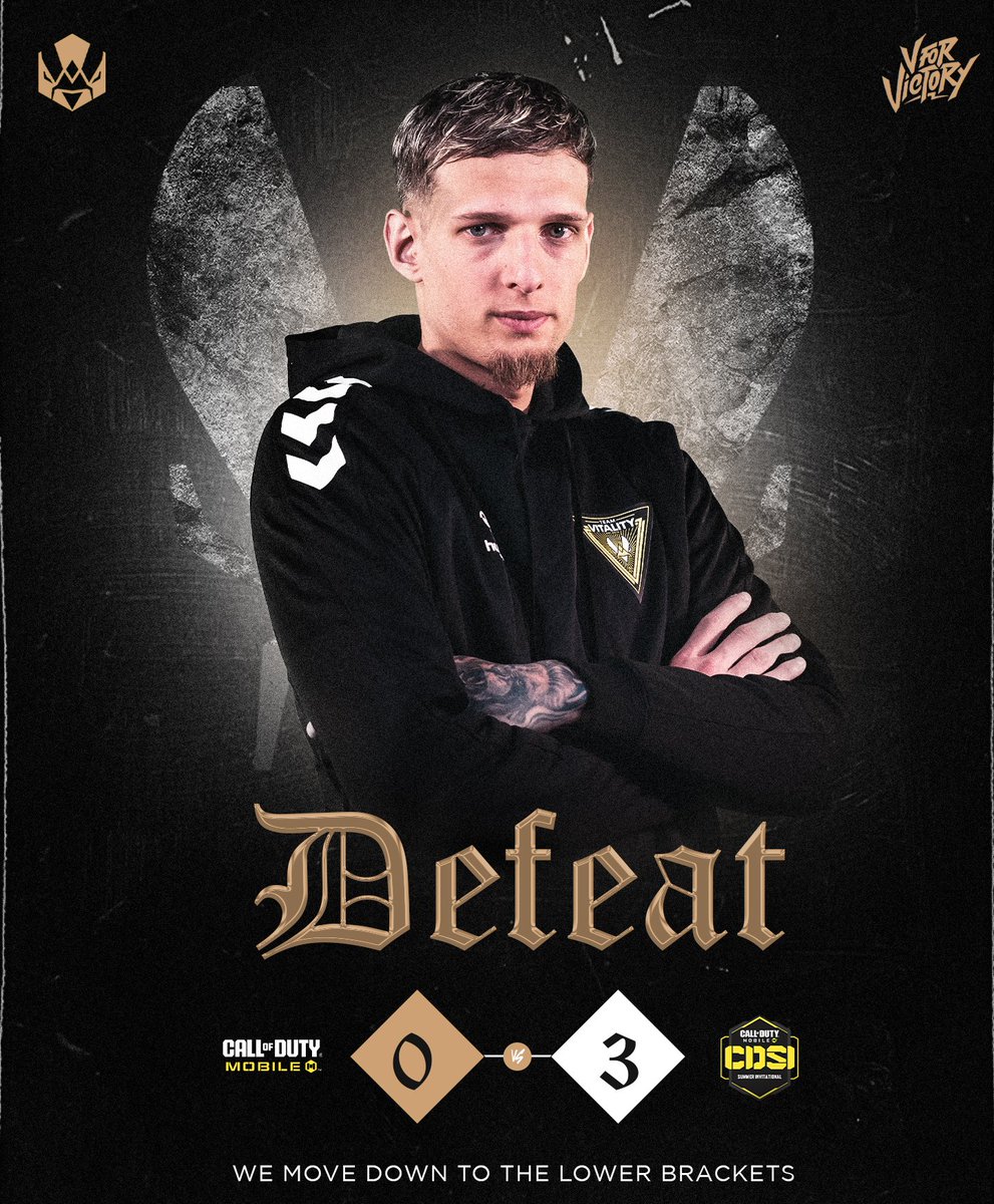 VitalityIND's tweet photo. A rough start to the series 💔

We move on to the lower brackets 
#VforVictory 

🎨 @anx1t_fx https://t.co/8kXDntDDos