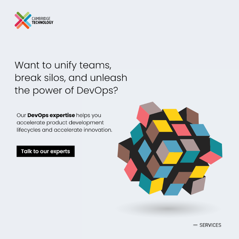 cam_technology's tweet photo. Want to accelerate product development lifecycles? From continuous integration to seamless deployment, our DevOps services can help you build, scale, and deliver products faster. Talk to our experts to find out how. #DevOps #ProductDev #DevOpsLifecycle #Agile #DevOpsConsulting