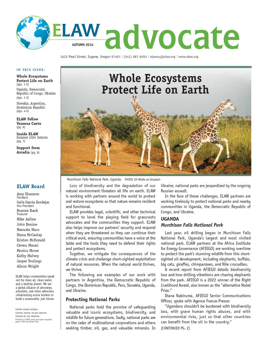🌍✨ ¡Los invitamos a conocer el trabajo de Environmental Law Alliance Worldwide (ELAW) y sus aliados alrededor del mundo! 🌱⚖️💙 Descubre cómo están protegiendo ecosistemas enteros que sostienen la vida en el planeta, incluyendo la protección del océano y las costas. 🌿🌊🌎