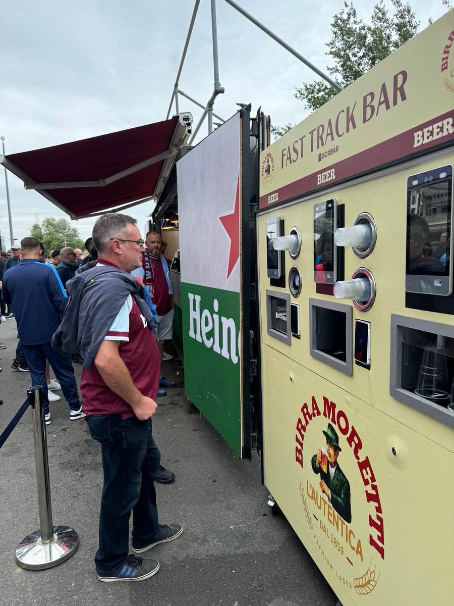 After a successful two game loan spell at the end of last season, we’re today happy to reveal that we have signed a new deal with <a href="/DelawareNorthUK/">Delaware North UK</a> for the 2024/25 season at <a href="/LondonStadium/">London Stadium</a>, home of <a href="/WestHam/">West Ham United</a>, providing our one-of-a-kind self-serve drinks terminals.  Cheers!  ⚒️🍻