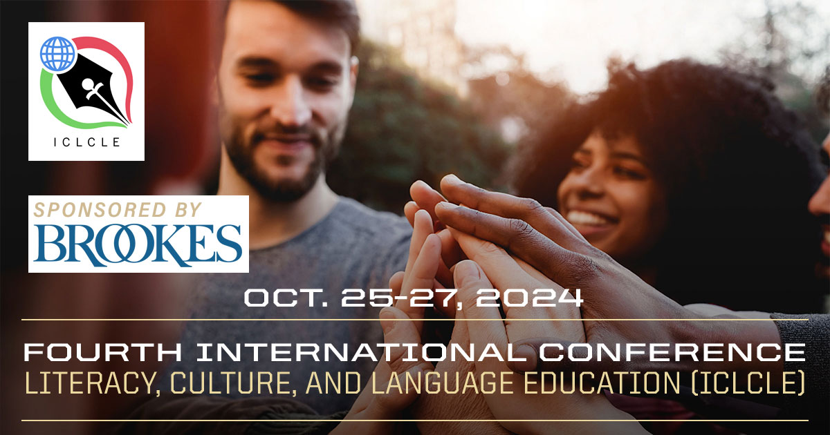 PurdueEDU's tweet image. We appreciate @BrookesPubCo for sponsoring Oct. 25-27 Fourth Int&apos;l Conference on Literacy, Culture, &amp;amp; Language Education!
Theme “Literacy &amp;amp; Language Without Limits: Innovative Practices for Inclusive Education”
Register: bit.ly/24iclcle-regis… 
Info: bit.ly/iclcle-info