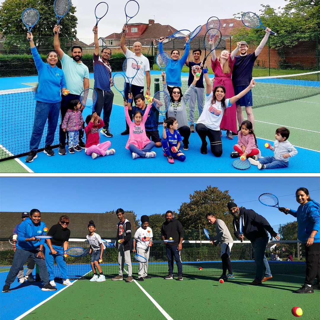 the_LTA's tweet photo. "It’s great to see people reigniting their love for the sport, but also seeing some people’s newfound love for tennis. It really is a game everyone can enjoy." 

@LTAParks 🤝 Southall ⤵️