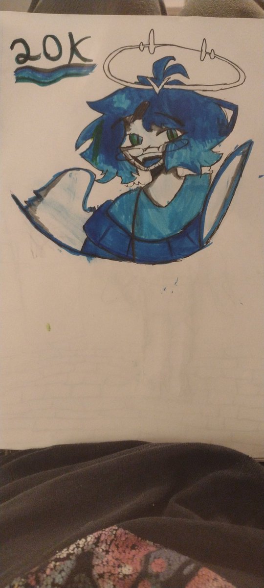 Congrats to <a href="/WhisperDemASMR/">WhisperDemon</a> for reaching 20k subscribers on YouTube! You truly deserve it all. Made some fanart (sorry the colors are so off! I was limited)