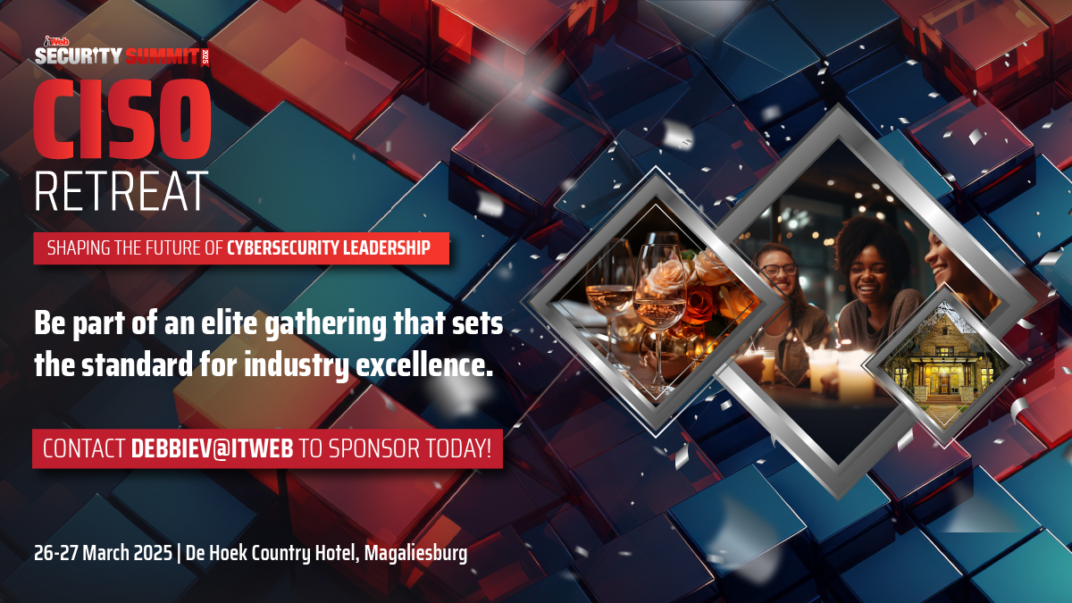 ITWeb's tweet image. As the cyber landscape evolves rapidly, CISOs play a vital role. The #ITWebSecuritySummit annual #CISORetreat offers a unique chance to network with these key decision-makers. Contact debbiev@itweb.co.za to find out how to sponsor today!