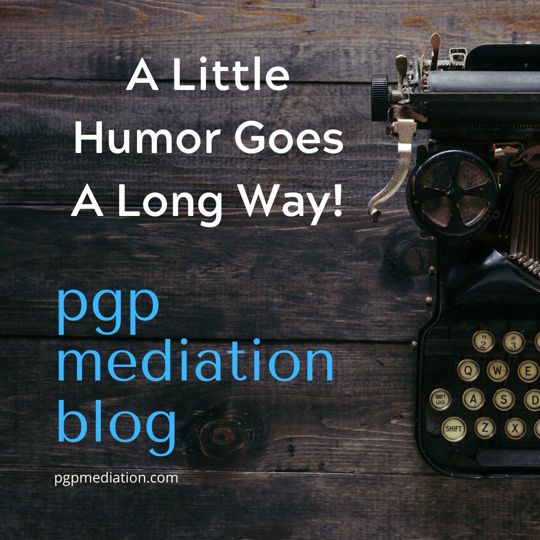 "...This article got me thinking about the use of humor in negotiations, particularly during a mediation. I have found it quite helpful.  The staff of the daily blog of the..."
Please read my entire post: 
tinyurl.com/3vk3mzt6
#mediation #adr