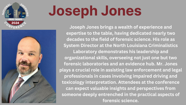 EmergingDrugCon's tweet photo. Jones will be presenting at our annual conference where he will discuss "Impairing Substances in Blood and Oral Fluid of Drivers". Attendees can expect valuable insights from someone deeply entrenched in forensic science.
#edt2024 #emergingdrugtrends #dwi #dui #madd https://t.co/k3KTL6VLCU