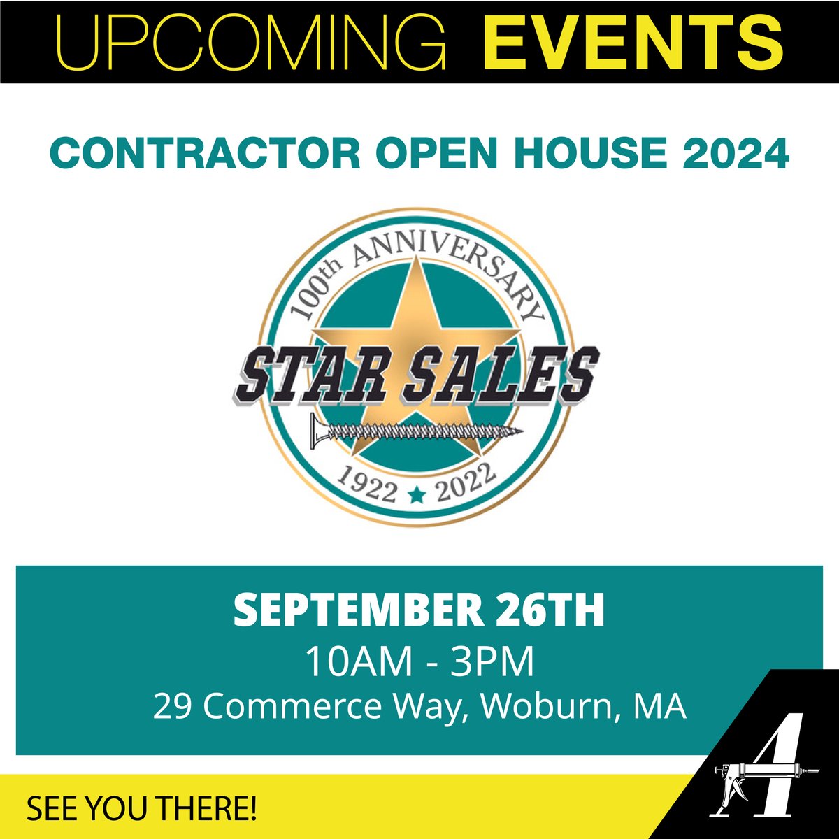 AlbionEngCo's tweet image. Star Sales is hosting a Contractor Open House you don't want to miss.  We hope to see you there! 

#distibutor #vendordays #upcomingevents #tradeevents #education #sealant #adhesive #caulk #caulking #caulkgun #caulkingprofessionals #toolsofthetrade #wedispensethat #albioneng