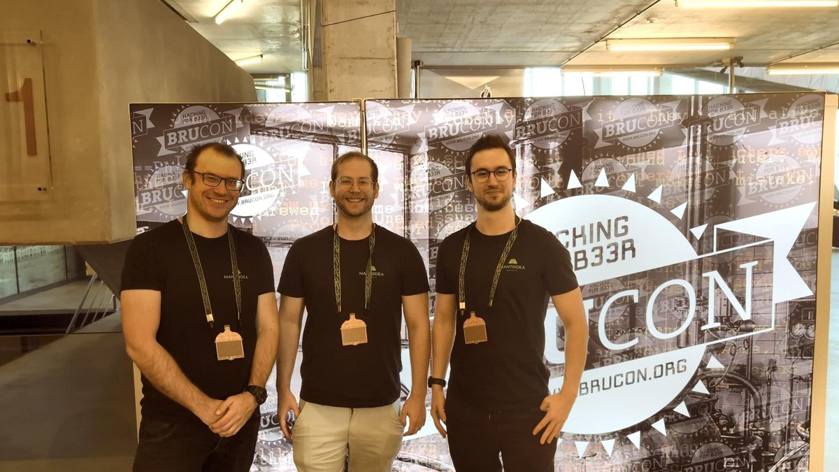 We are at #BruCON0x10! Poke us if you see us. 😎
#Brucon #HackingForBeer