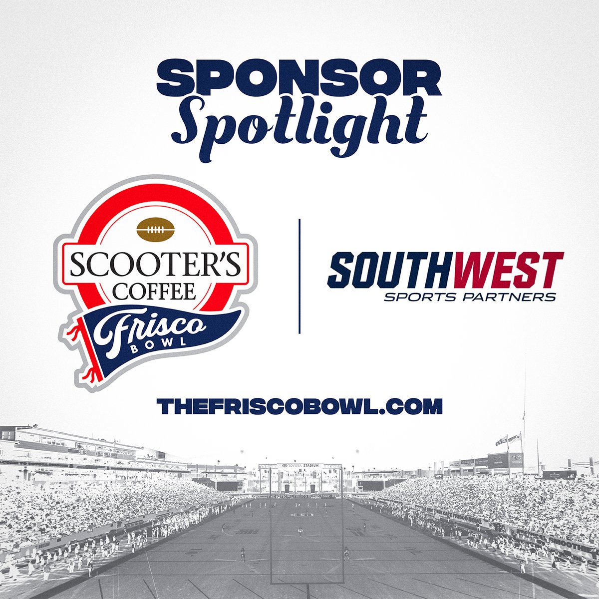 Scooter’s Coffee Frisco Bowl (@friscobowlgame) on Twitter photo The Scooter’s Coffee Frisco Bowl is proud to work with Southwest Sports Partners! <a href="/SWSPartners/">Southwest Sports Partners, LLC</a>
To learn more about their services, visit: swsportspartners.com
#friscotx #CFB #friscobowl #iheartfrisco The Scooter’s Coffee Frisco Bowl is proud to work with Southwest Sports Partners! <a href="/SWSPartners/">Southwest Sports Partners, LLC</a>
To learn more about their services, visit: swsportspartners.com
#friscotx #CFB #friscobowl #iheartfrisco
