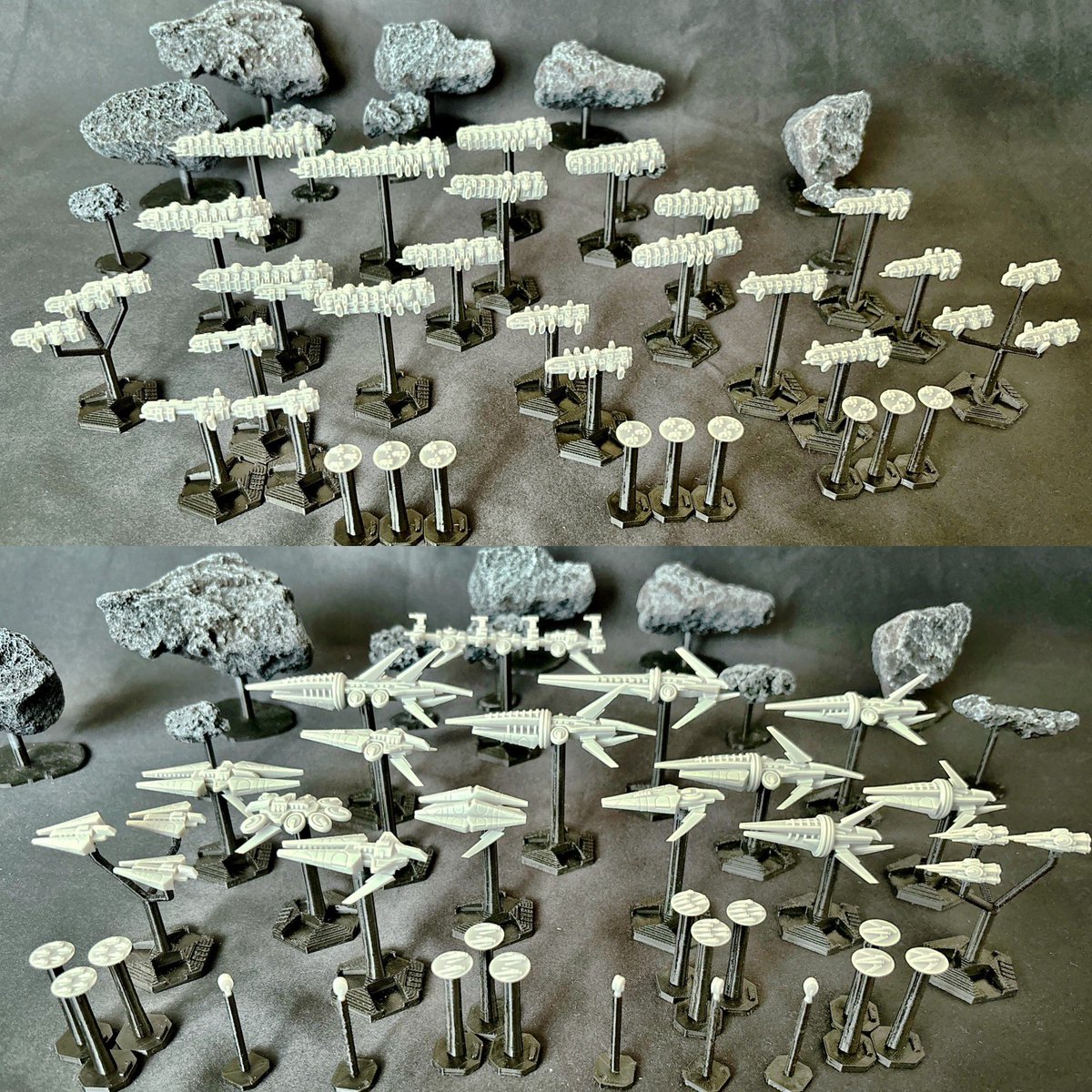 rok_minis's tweet photo. And the space fleets are launched!
Box sets are up on my website, individual ships next week when I’ve cropped and uploaded the MANY photos. What a task it’s been to prep everything but couldn’t be happier with the final results! #abillionsuns #grandfleetadmiral #fullthrust https://t.co/VjThdlnYqQ