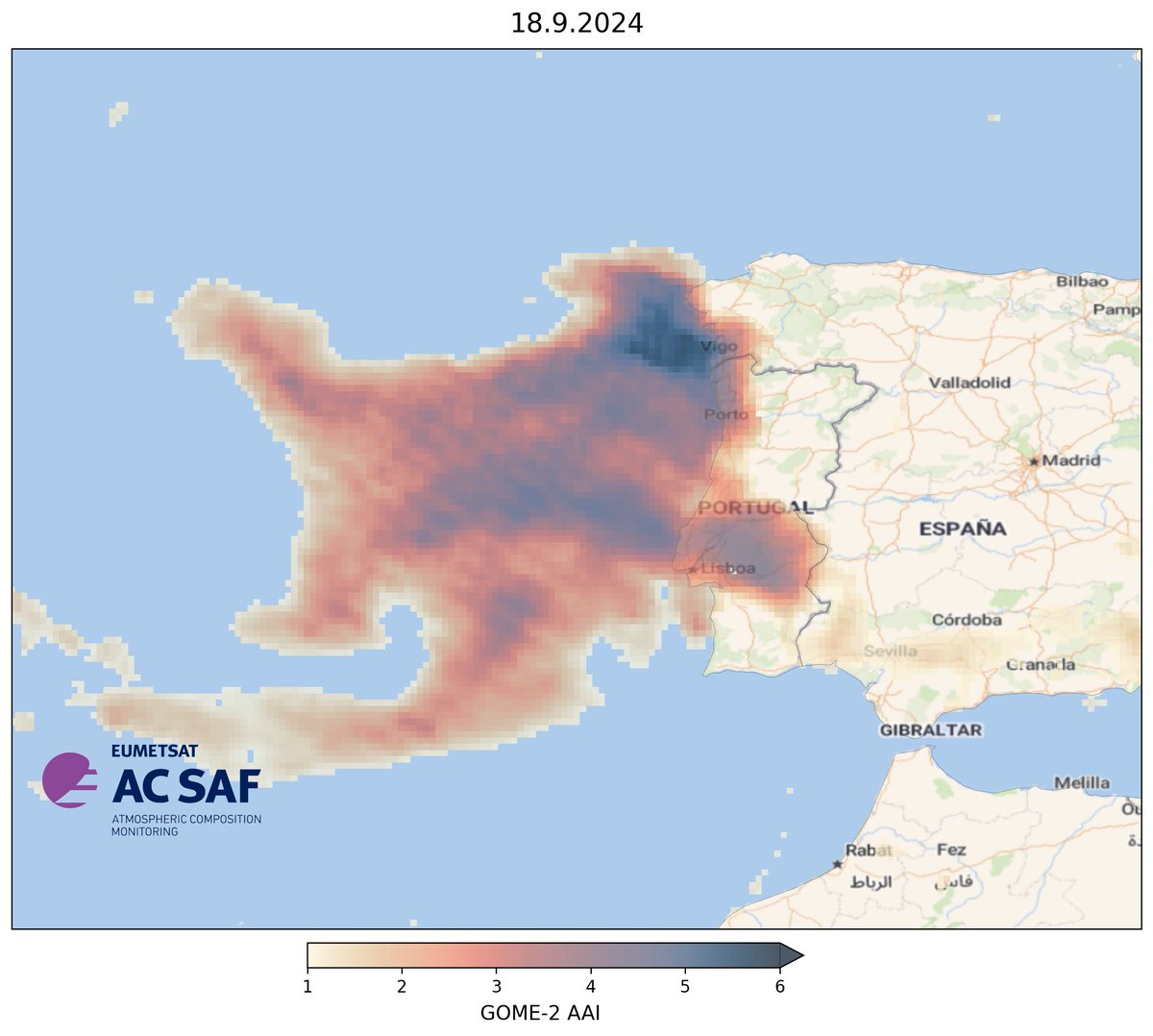 Devastating #portugalfires have emitted wide smoke plumes that are visible in #GOME2 absorbing aerosol index observations. acsaf.org/offline_access…