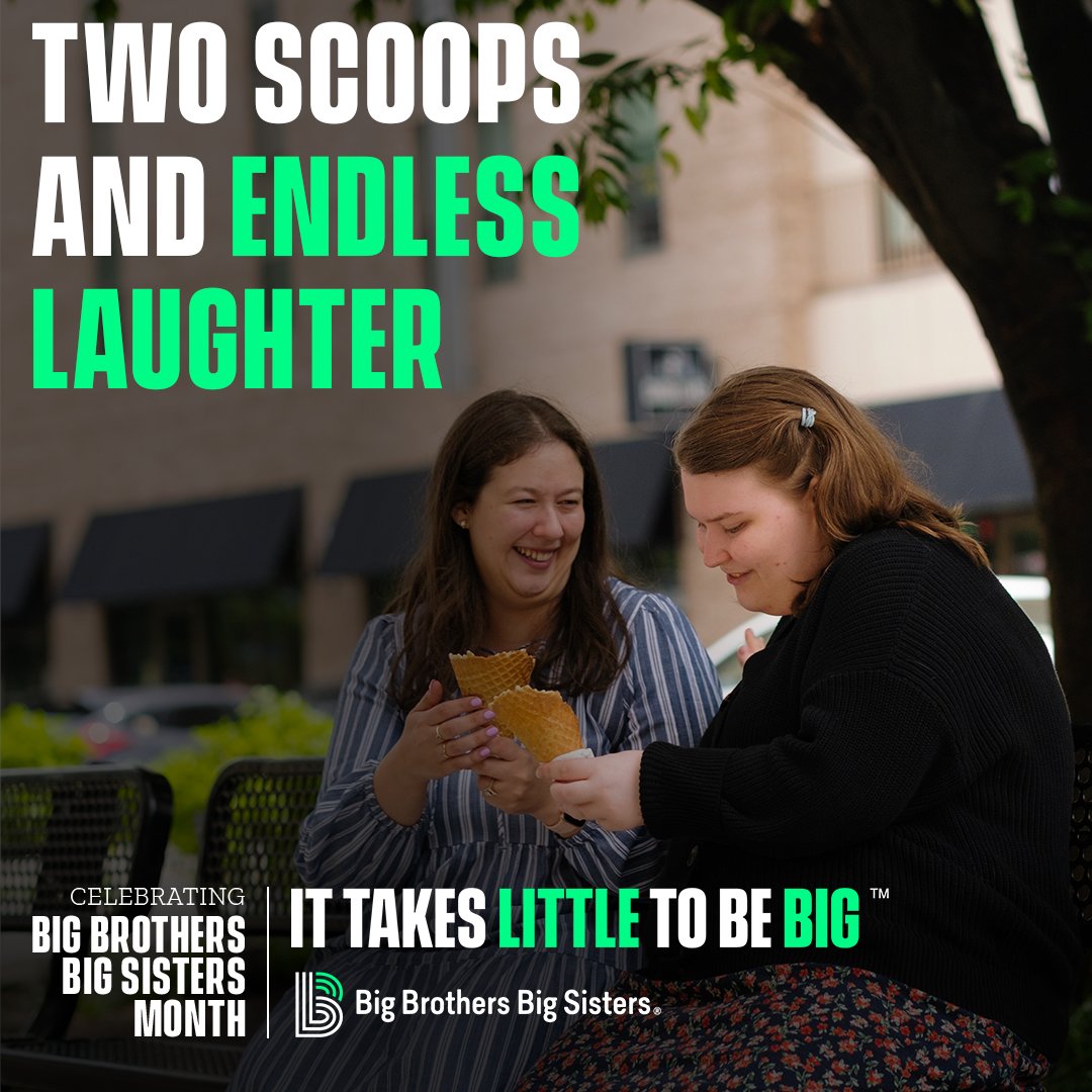 Big Brothers Big Sisters mentor movement has turned 120, and we have YOU to thank for making this incredible milestone possible! This #BBBSMonth, help us shape the next 120 years of impact:
bebignow.org #BeBig