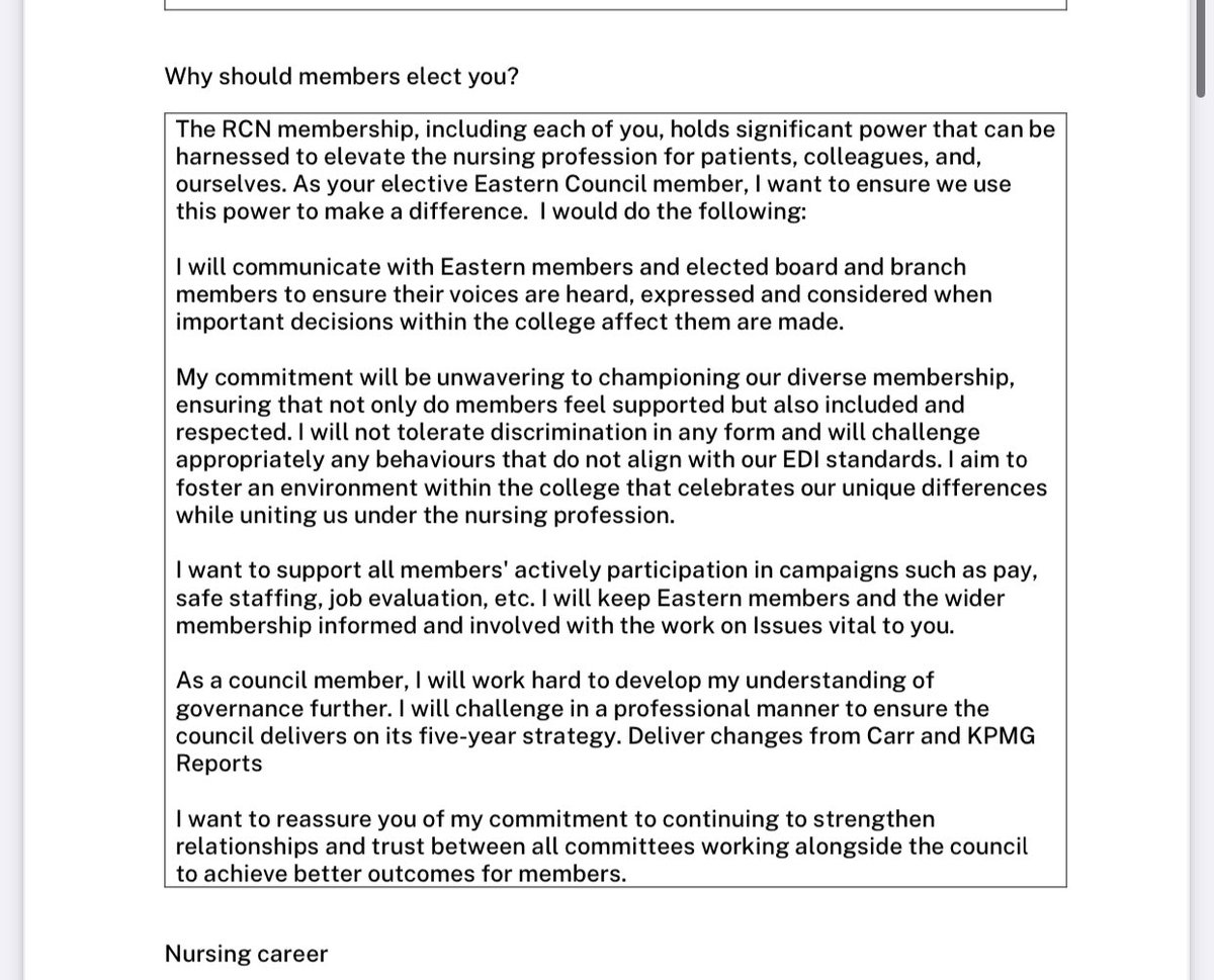 natslou28's tweet photo. Hello everyone , here is link to my profile for my nomination for your eastern Council seat I have set out some of the things I hope to do if elected as your council member . I will go into further detail in the next few days about this.

I believe we’re stronger together and that if we unite and celebrate our differences, we truly can be a powerful college and profession!  #VoteNat #TeamEastern 

https://t.co/9Kk3aP6gSS