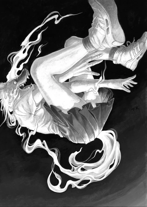 #アナログ絵デジタルの方が疲れるたちで… 