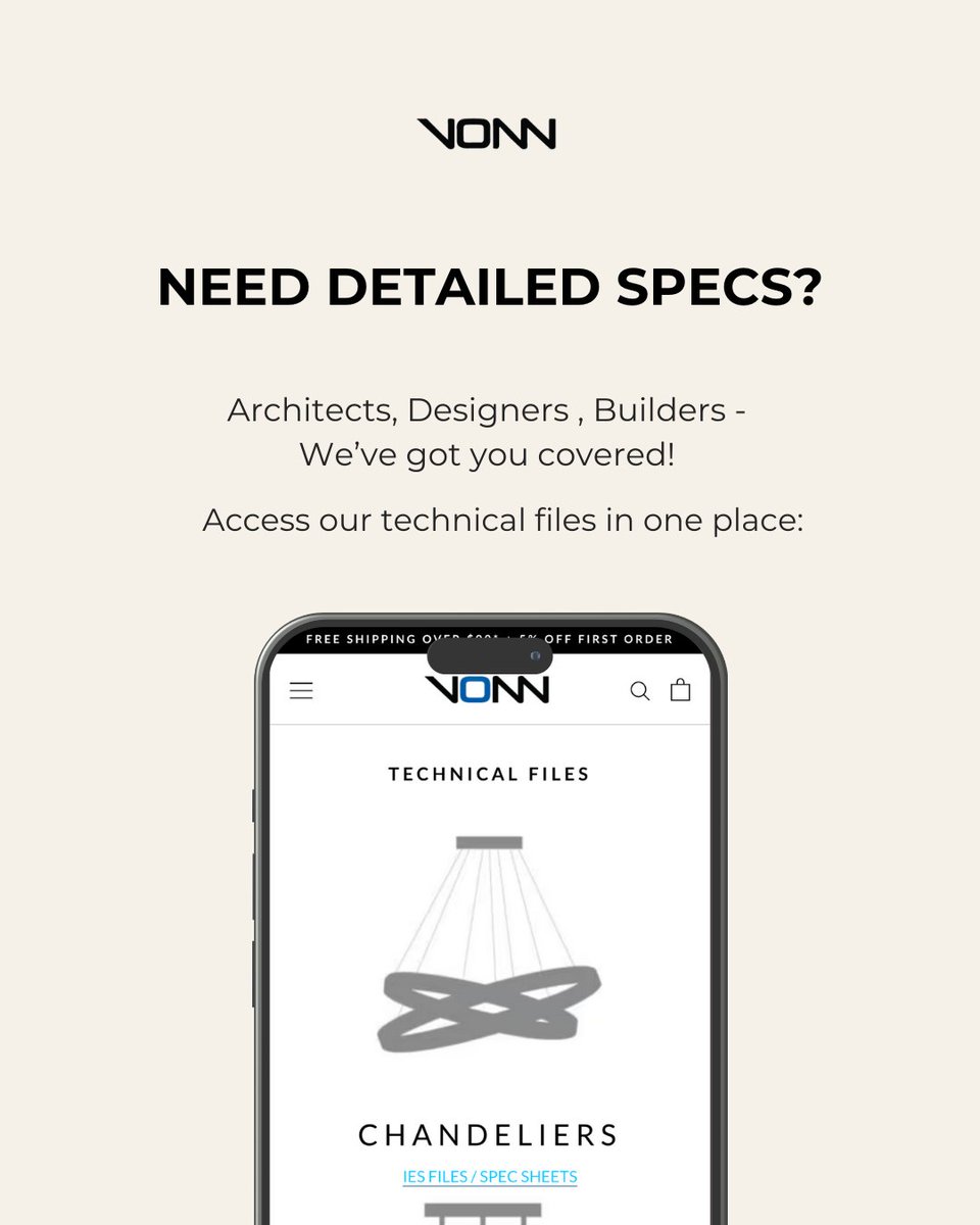 VONNLighting's tweet image. Architects, Designers, and Builders—we’ve got you covered! Access all the technical files you need for precise planning and flawless execution. It's all in one place.
🔗 vonn.com/pages/technica…

#interiors #lightinggoals #chandelier #lightingsolution