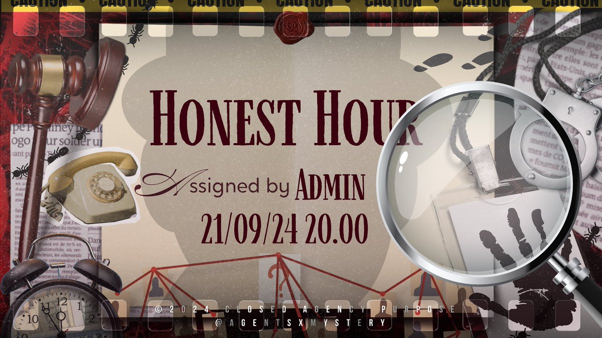 AGENTSxMYSTERY's tweet photo. ️️
      ️️
      ️️   ️️      ️️𝘿𝙪𝙩𝙮 𝙘𝙖𝙡𝙡. . . . ☎️
   ️️      ️️      ️️21/09, 20.00

      ️️      ️️   ️️Honest Hour
      ️️         ️️with Chief
      ️️         ️️𝙍𝙚𝙥𝙤𝙨𝙩 to participate
    
  ️️ https://t.co/HIIqPG0Qk9