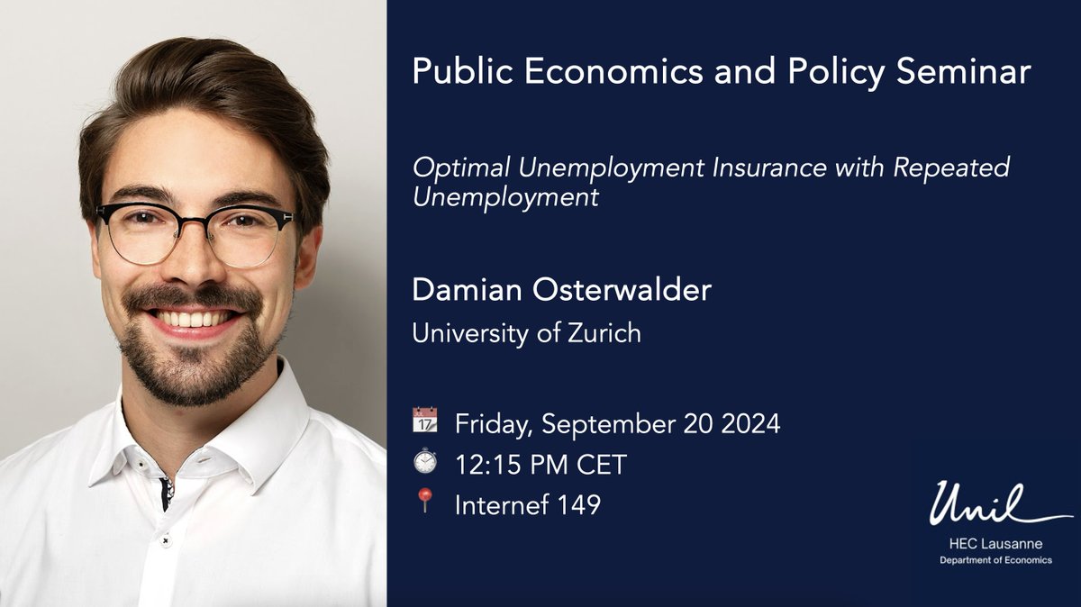 HEC Lausanne | Department of Economics tweet media