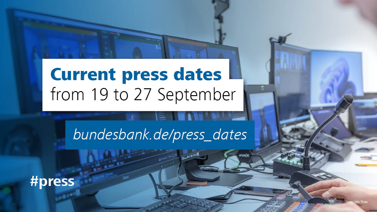 bundesbank's tweet photo. Upcoming #pressdates, including #SabineMauderer at #ClimateWeekNYC @e3g, @burkhardbalz at a conference with @oenb on the future of the #euro, and #JoachimNagel at the German association of family businesses & the TARGION Wissenschaftspreis award ceremony.
https://t.co/unKjL6rQ4b https://t.co/NY00SJoLoC