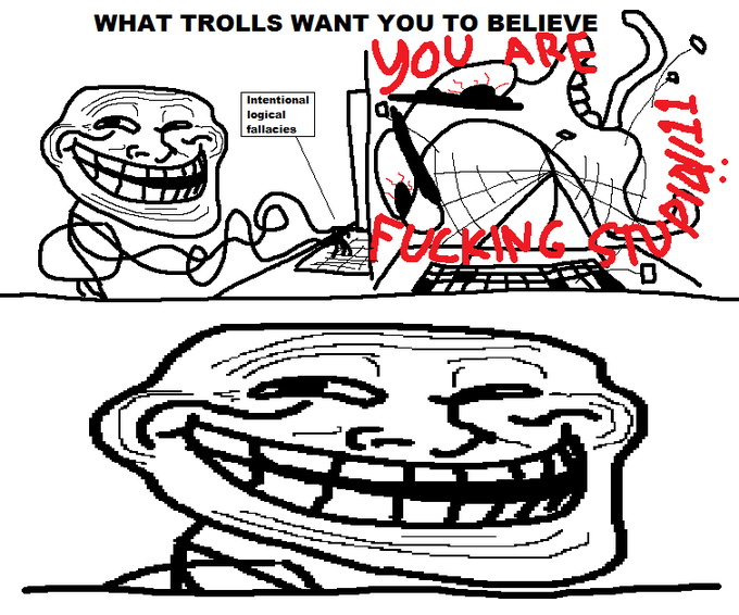 knowyourmeme's tweet photo. On this day 16 years ago, @saint_whynne uploaded the Trollface illustration as part of a MS Paint webcomic about the pointless nature of trolling on 4chan's /v/ board. https://t.co/ZNXMhC1zlu
