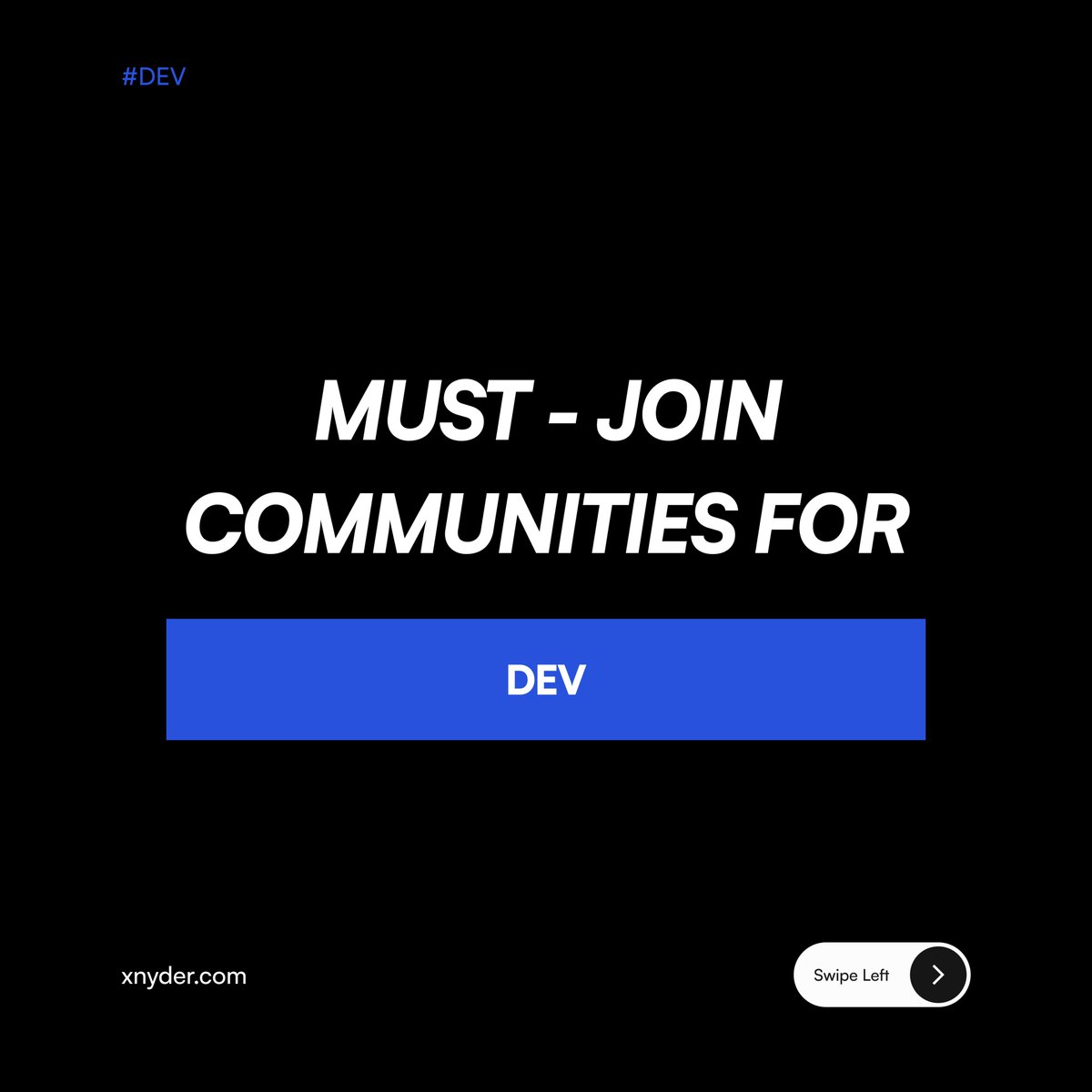 xnyderhq's tweet photo. 🚀 Must-Join Communities for Devs 💻
Level up your skills and network with these top dev communities! Whether you're a beginner or an experienced coder, there's a space for you to learn, share, and grow. Stay connected, stay sharp! 🌐
#DevsUnite #LearnToCode #DeveloperCommunity https://t.co/sePbLurom9