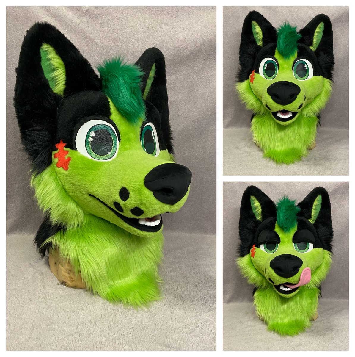 Another finished project, fursuit head for Karafek. I hope you like it.🦊