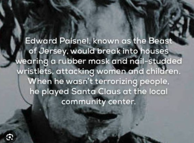 TCWTMedia's tweet image. 😱 Terrifying Thursday Fact! 😱👹

Edward Paisnel, known as the Beast of Jersey. 😨 He wore a creepy mask and broke into homes, committing horrifying acts against children and adults alike. 🕵️‍♂️💔
 #TerrifyingThursday #TrueCrime #BeastOfJersey #