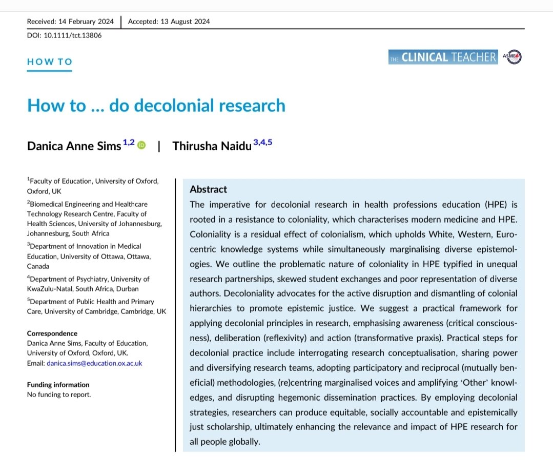 Thirusha Naidu🇿🇦🇨🇦 (@naiduthirusha) on Twitter photo Hoping my new paper with <a href="/DanicaAnneSims/">Danica (Nici) Sims</a> will spark some change in research epistemology and methodology in #MedEd. Talk to me about it <a href="/ICREConf/">International Conference on Residency Education</a> this week. Hoping my new paper with <a href="/DanicaAnneSims/">Danica (Nici) Sims</a> will spark some change in research epistemology and methodology in #MedEd. Talk to me about it <a href="/ICREConf/">International Conference on Residency Education</a> this week.