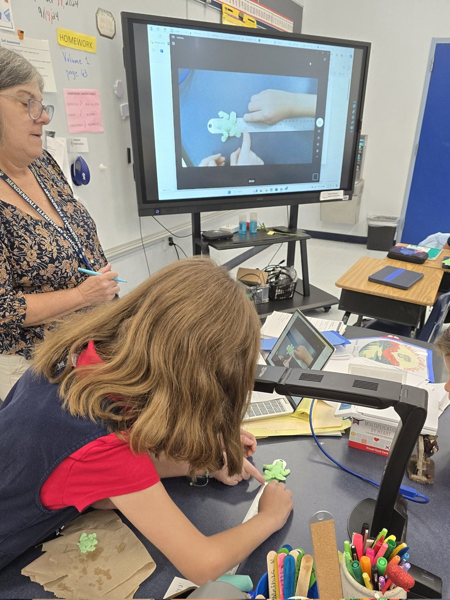 4th grade students in Mrs. Kirchheimer's class at Mendenhall Elem take charge of their Long Term Investigation  to make both measurable and non-measurable observations. <a href="/WeAreHAEST/">HAEST</a> <a href="/HCPSElemScience/">HCPSElemScience</a>