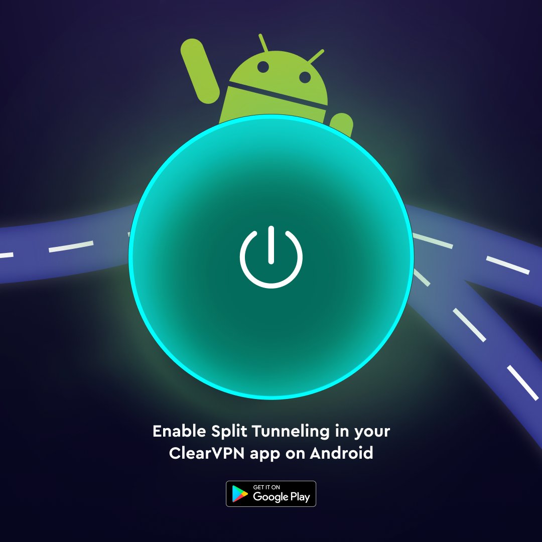 Did you know you can turn on split tunneling in ClearVPN on Android?
Do that when you need to:
🧑‍💻preserve internet speed
🌎avoid errors while using specific apps
🚀improve performance
Open app Settings and set “Split Tunneling”.
Want more valuable tips? 
clearvpn.app/what-is-split-…