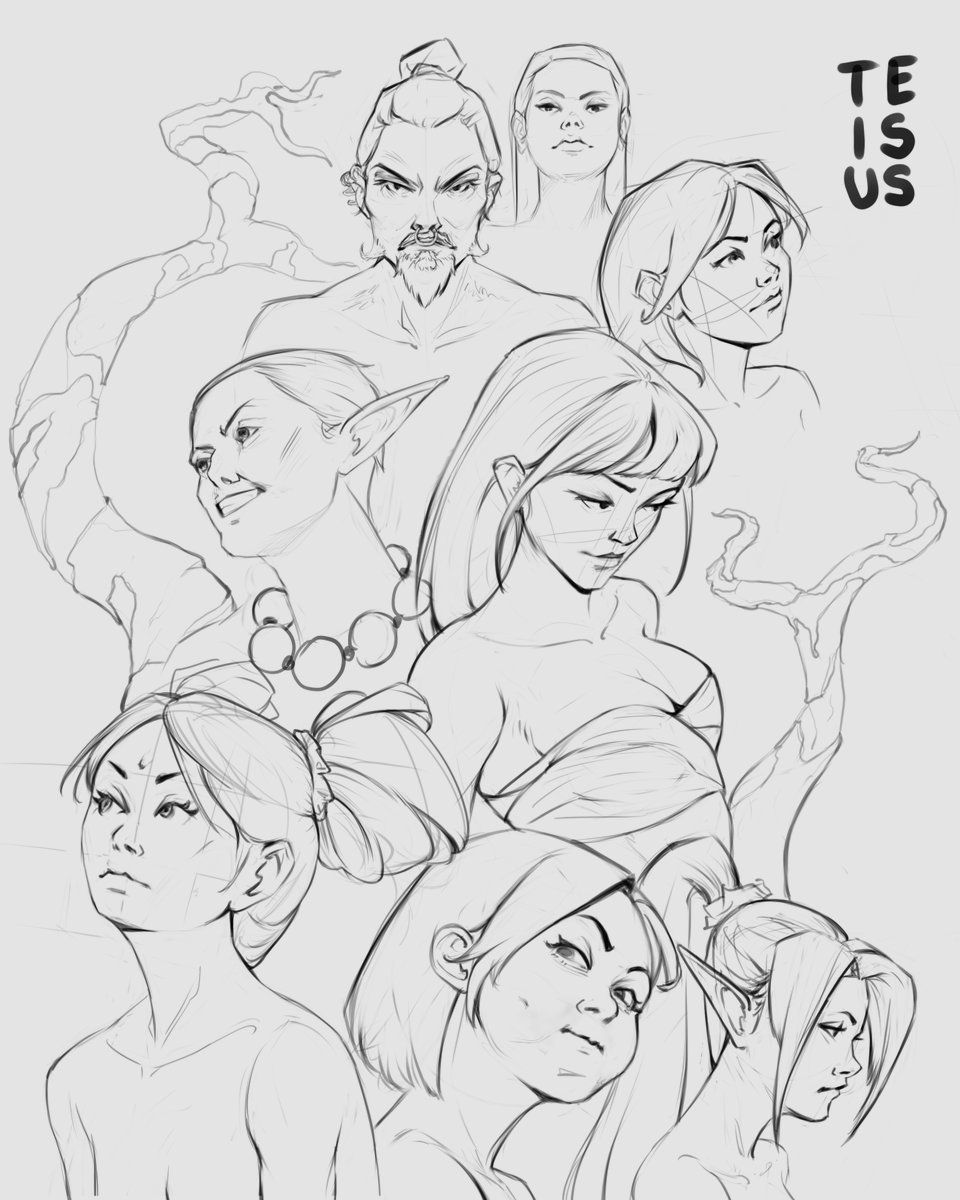 Teisuss's tweet photo. sketching from ✨imagination✨ https://t.co/52aL8lnSpm