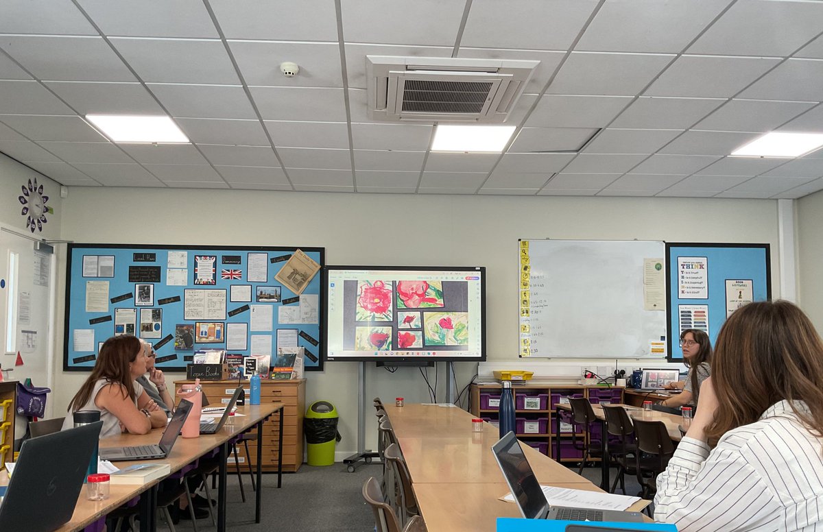StanleyGrovePri's tweet photo. It was great to hear from our Art Lead in staff meeting last night, feeding back from the excellent Art Training delivered by Emma Bairstow. @artworksedu @accomplish_mat https://t.co/dLHzs0S3mm