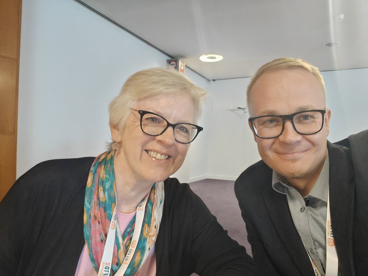 SoljeEino's tweet photo. Preparations for the #ISFTD panel together with my outstanding co-chair Tracey Wardill. Something completely different coming tomorrow! https://t.co/ipYUWY1JYB