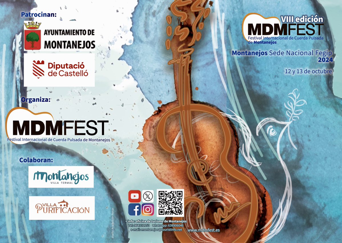 Tomad buena nota porque en 3 semanas reanudamos agenda musical a lo grande! 😉🎼🎶

<a href="/AMontanejos/">Ayuntamiento Montanejos</a> <a href="/VisitMontanejos/">VisitMontanejos</a>