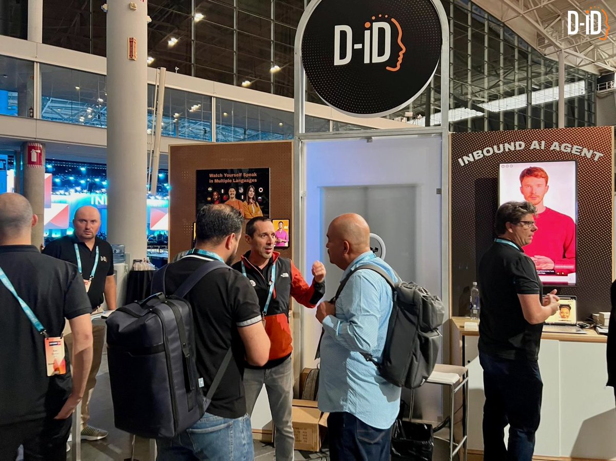D_ID_'s tweet photo. Day 2 of #INBOUND24, and we're loving every moment! 🥳🎉

Swing by Booth #43 to meet "Ian, the Inbound Buddy" and explore how our latest AI-powered tools, #VideoTranslate & #VideoCampaigns, can help you reach global audiences and turn generic outreach into personalized interactions that resonate! 🤖🦾

#DID #DigitalAvatars #GenerativeAI #Marketing