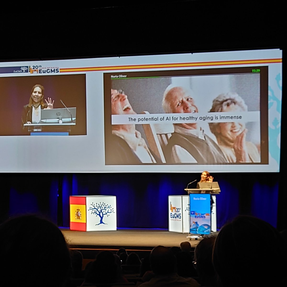 Emiel Hoogendijk (@emielhoogendijk) on Twitter photo Nice talk of <a href="/nuriaoliver/">nuriaoliver</a>, giving a very broad introduction to AI use in research at #eugms2024 in #Valencia #geriatrics
<a href="/EuGMSSociety/">EuGMS - European Geriatric Medicine Society</a> Nice talk of <a href="/nuriaoliver/">nuriaoliver</a>, giving a very broad introduction to AI use in research at #eugms2024 in #Valencia #geriatrics
<a href="/EuGMSSociety/">EuGMS - European Geriatric Medicine Society</a>