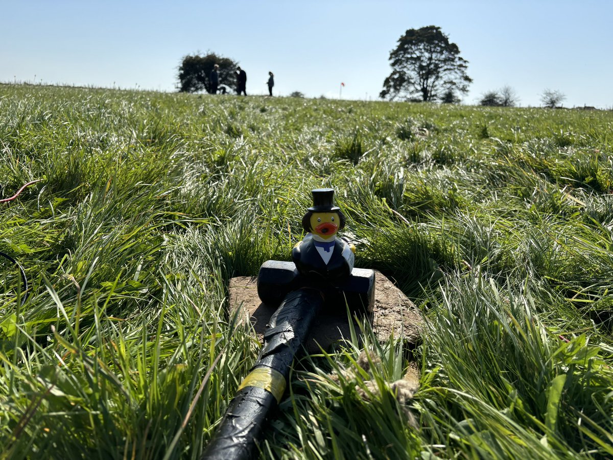 Many of the <a href="/UoBGeophysics/">Bristol Geophysics</a> staff have been out in the field this week with <a href="/UoBEarthScience/">University of Bristol Earth Sciences</a> project students this week, including this experienced active source seismologist: