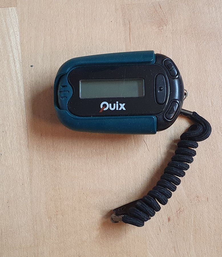 Soll ich meinen alten #Quix #Pager mal einschalten ?