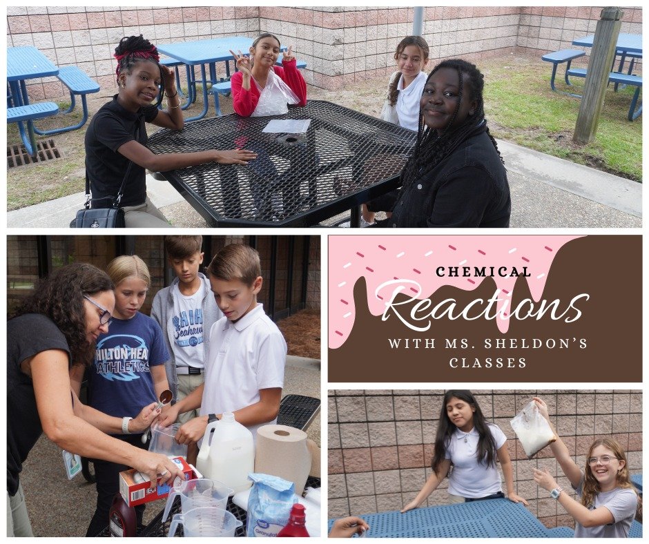 Ms. Sheldon's classes are learning about chemical reactions today through making ice cream!! This is an amazing way to learn about the process while also being IB learners and developing their natural curiosity.