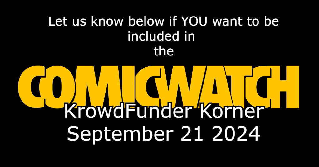 ComicWatchHQ's tweet image. Leave a link below:
#indiecomics #crowdfunding