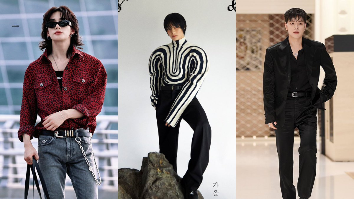 loveSTAY_08's tweet photo. in a single day we got:

hyunjin leaving to milan to attend the VERSACE fashion show
I.N x BOTTEGA VENETA for DAZED KOREA
seungmin attending the japanese jewelery brand TASAKI 70th anniversary event https://t.co/3ORbL6SB0T