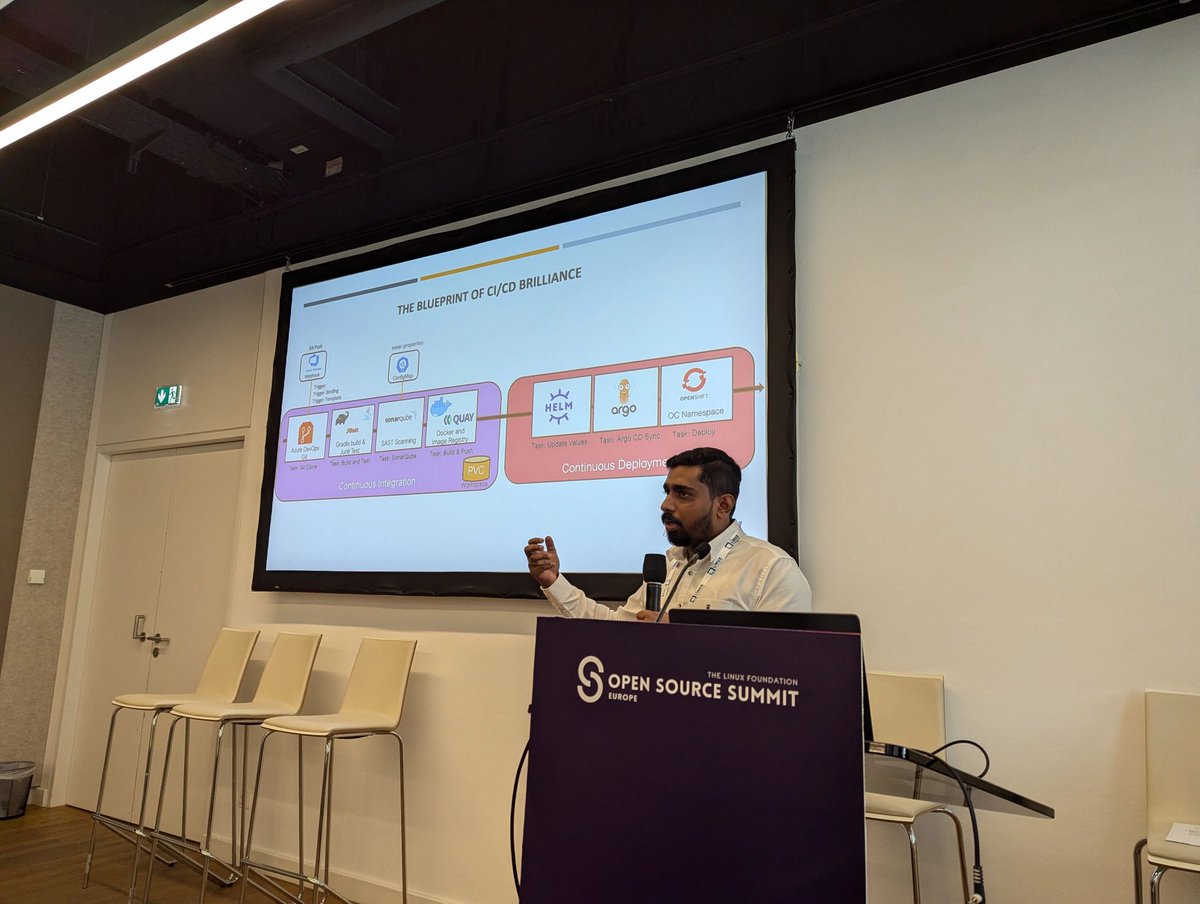 CDeliveryFdn's tweet photo. A Case Study of #Tekton’s Role in Continuous Deployment and #DevSecOps Compliance at a Leading Bank in Saudi Arabia with Rahul Raj Valia Veetil, Xebia
#CDMiniSummit #OSSummit https://t.co/Nhl5ildafP