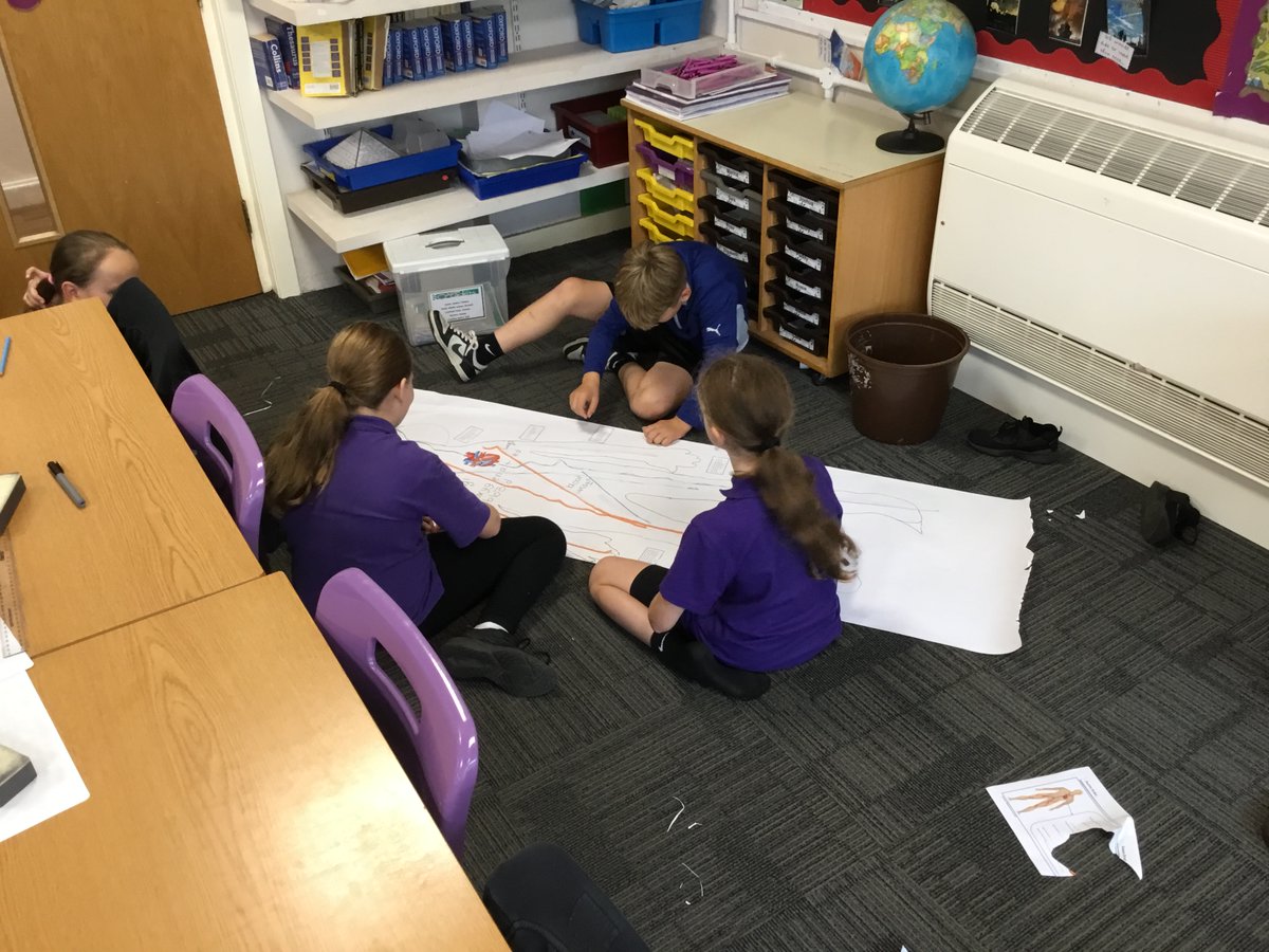StJoesLichfield's tweet image. Exploring how nutrients and water travel through the body! 🌍💡 Our class had an exciting hands-on lesson today, creating life-size circulatory system diagrams and even finding their own pulse! ❤️💪#STEM #Science #CirculatorySystem