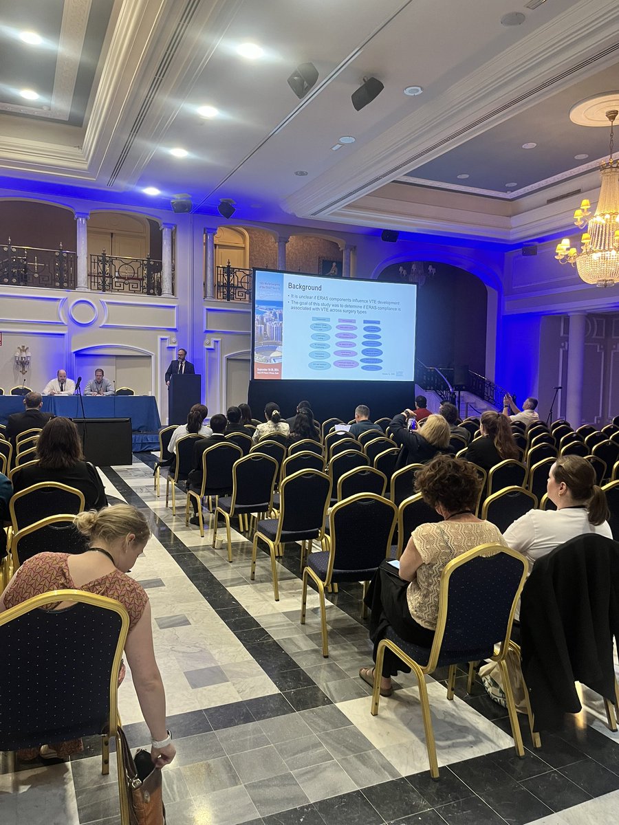 Khara Sauro (@kharasauro) on Twitter photo Back-to-back talks by Dr. <a href="/GreggNelsonERAS/">Gregg Nelson</a> exploring the association between ERAS compliance and complications and hospital length of stay in Alberta <a href="/AHS_media/">Alberta Health Services</a> and internationally 🇨🇭🇳🇱
➡️ Compliance w/ ERAS 📉Complications (Inc VTE) and length of stay
#ERAS2024 Back-to-back talks by Dr. <a href="/GreggNelsonERAS/">Gregg Nelson</a> exploring the association between ERAS compliance and complications and hospital length of stay in Alberta <a href="/AHS_media/">Alberta Health Services</a> and internationally 🇨🇭🇳🇱
➡️ Compliance w/ ERAS 📉Complications (Inc VTE) and length of stay
#ERAS2024