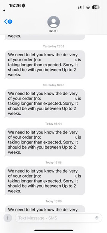 mattkinguk's tweet photo. Hey @O2 - for the last 3 days, I've had the same message over and over.. (and the emails too) - I get it, you're sorry. I forgive you. Please stop telling me. https://t.co/S6tsPHvNXq