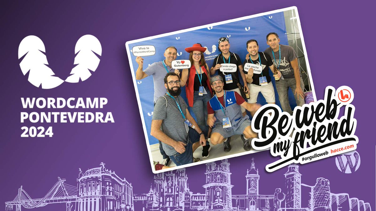 Hacce (@haccesoluciones) on Twitter photo ¡Nos vamos a la <a href="/PonteWordCamp/">WordCamp Pontevedra</a>🎉 Preparados para un fin de semana lleno de talleres, charlas, hackathons y, por supuesto, ¡pulpo y churrasco! 😋 No nos lo perdemos, va a ser una pasada. 🚀 #orgulloweb #WordCampPontevedra #Comunidad #Tecnología #Innovación ¡Nos vamos a la <a href="/PonteWordCamp/">WordCamp Pontevedra</a>🎉 Preparados para un fin de semana lleno de talleres, charlas, hackathons y, por supuesto, ¡pulpo y churrasco! 😋 No nos lo perdemos, va a ser una pasada. 🚀 #orgulloweb #WordCampPontevedra #Comunidad #Tecnología #Innovación