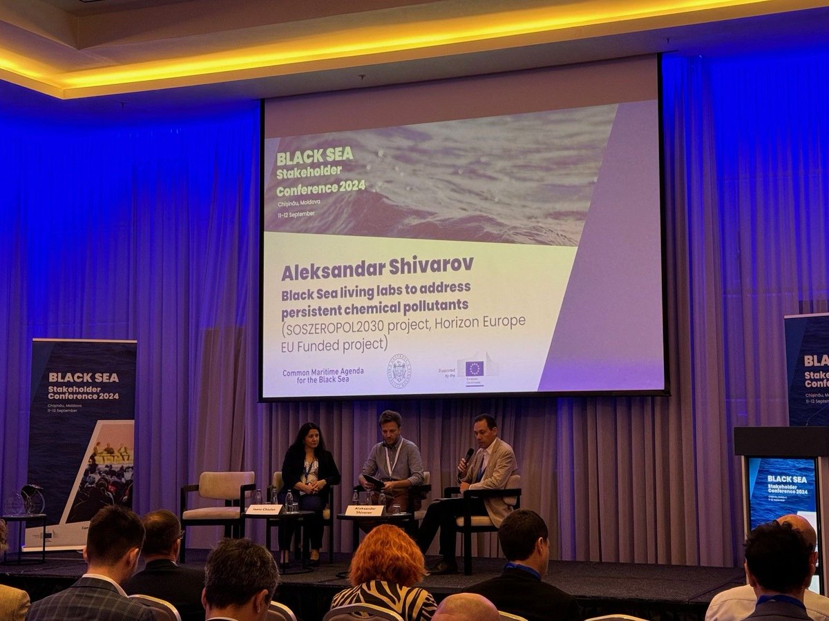 SourceToSeas's tweet image. SOS-ZEROPOL2030 was presented at the Black Sea Stakeholder Conference in Moldova. Aleksandar Shivarov shared key steps to tackle PFAS pollution, aiming for a cleaner, sustainable future for the Black Sea 🌊🌍 #BlackSea #PFAS #ZeroPollution #Sustainability