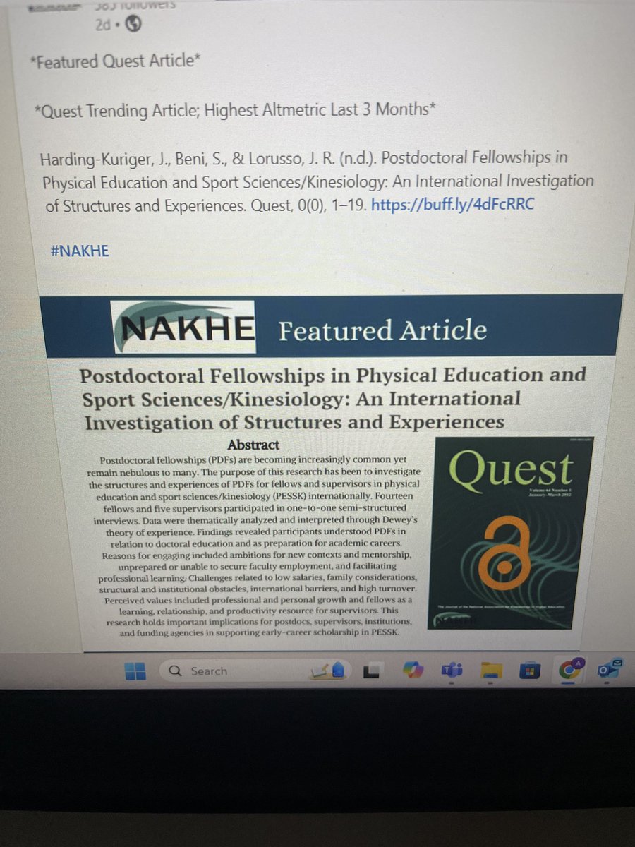 Jodi Harding-Kuriger, PhD (@jodikuriger) on Twitter photo Wow!!! <a href="/stephbeni/">Stephanie Beni</a> <a href="/JennaRLorusso/">Jenna R. Lorusso</a> so thankful to have been a part of this trending team!! <a href="/doug_gleddie/">Doug Gleddie, PhD</a> <a href="/aiesep/">AIESEP</a> <a href="/UAlbertaEd/">University of Alberta Faculty of Education</a> <a href="/UAlberta/">University of Alberta</a> <a href="/theHSLab/">Healthy Schools Lab</a> Wow!!! <a href="/stephbeni/">Stephanie Beni</a> <a href="/JennaRLorusso/">Jenna R. Lorusso</a> so thankful to have been a part of this trending team!! <a href="/doug_gleddie/">Doug Gleddie, PhD</a> <a href="/aiesep/">AIESEP</a> <a href="/UAlbertaEd/">University of Alberta Faculty of Education</a> <a href="/UAlberta/">University of Alberta</a> <a href="/theHSLab/">Healthy Schools Lab</a>