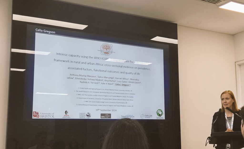 anthony Muchai Manyara (@anthonymanyara_) on Twitter photo <a href="/celiagregson/">Celia Gregson</a> presents on Intrinsic Capacity impairments in #Gambia, #SouthAfrica, and #Zimbabwe <a href="/EuGMSSociety/">EuGMS - European Geriatric Medicine Society</a> #EuGMS2024 congress, as part of a Healthy Ageing in Africa programme funded by <a href="/NIHRglobal/">NIHR Global Health</a> <a href="/celiagregson/">Celia Gregson</a> presents on Intrinsic Capacity impairments in #Gambia, #SouthAfrica, and #Zimbabwe <a href="/EuGMSSociety/">EuGMS - European Geriatric Medicine Society</a> #EuGMS2024 congress, as part of a Healthy Ageing in Africa programme funded by <a href="/NIHRglobal/">NIHR Global Health</a>