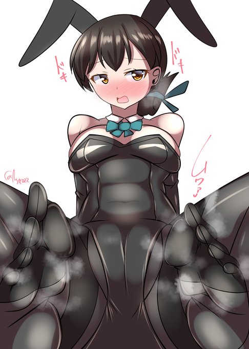 「はい…提督…春日丸は…務めを果たしたいと思います…///」     ムチムチ黒タイツバニー春日丸さん(ˇωˇ)    進水日おめでとう!(連続1658日目         #艦これ版真剣お絵描き60分一本勝負_20240919#艦これ版深夜の真剣お絵描き60分一本勝負 #10000日チャレンジ #めび環んどろ #春日丸進水日 